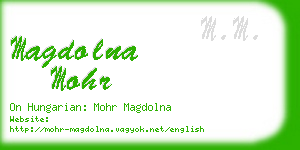 magdolna mohr business card